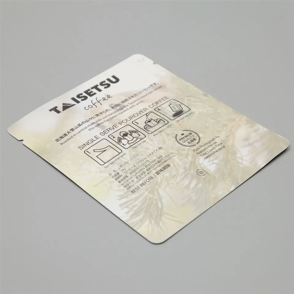 Dryp kaffepose indpakning